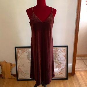 Velvet slip dress Size Small NWT